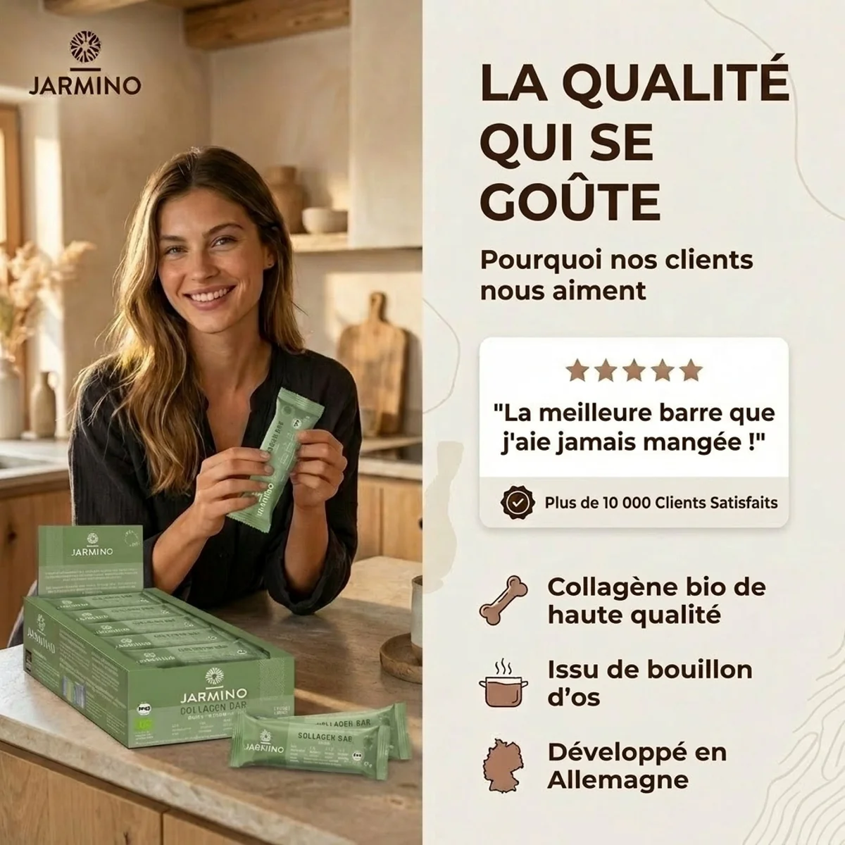 Barre de collagène saveur matcha - Image 4