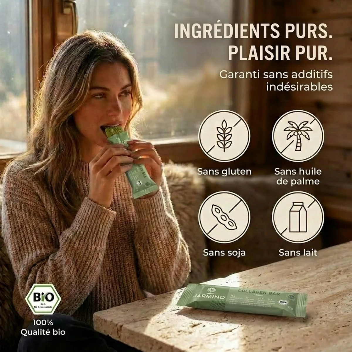 Barre de collagène saveur matcha - Image 6