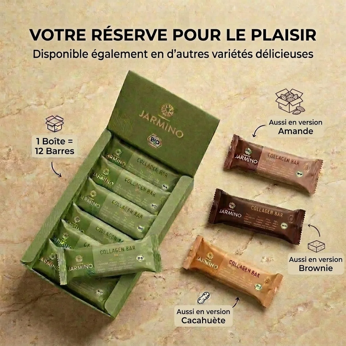 Barre de collagène saveur matcha - Image 8