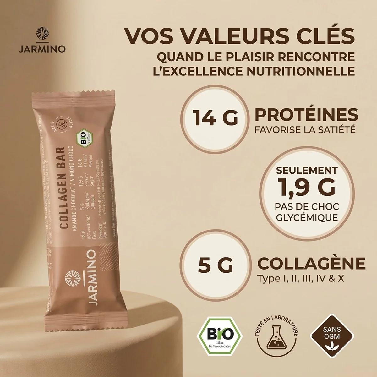 Barre de collagène saveur amande - Image 4