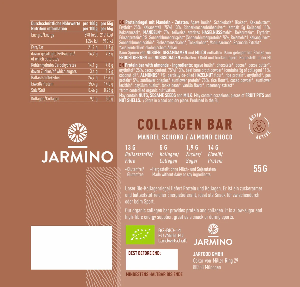 Barre de collagène saveur amande - Image 9