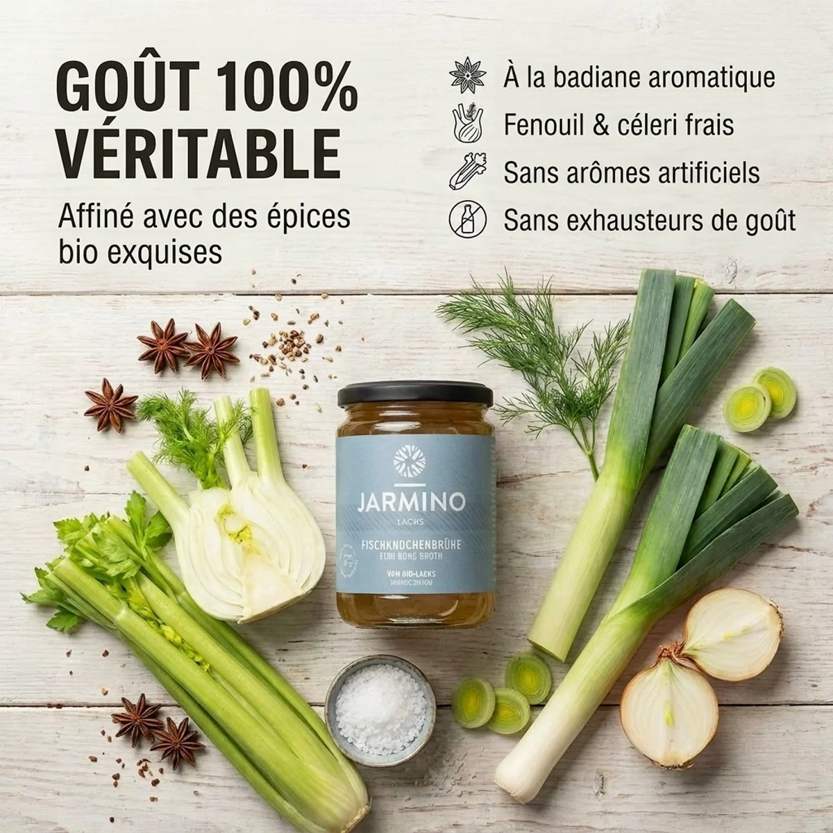 Bouillon d'os de poissons (6x 350ml) - Image 3