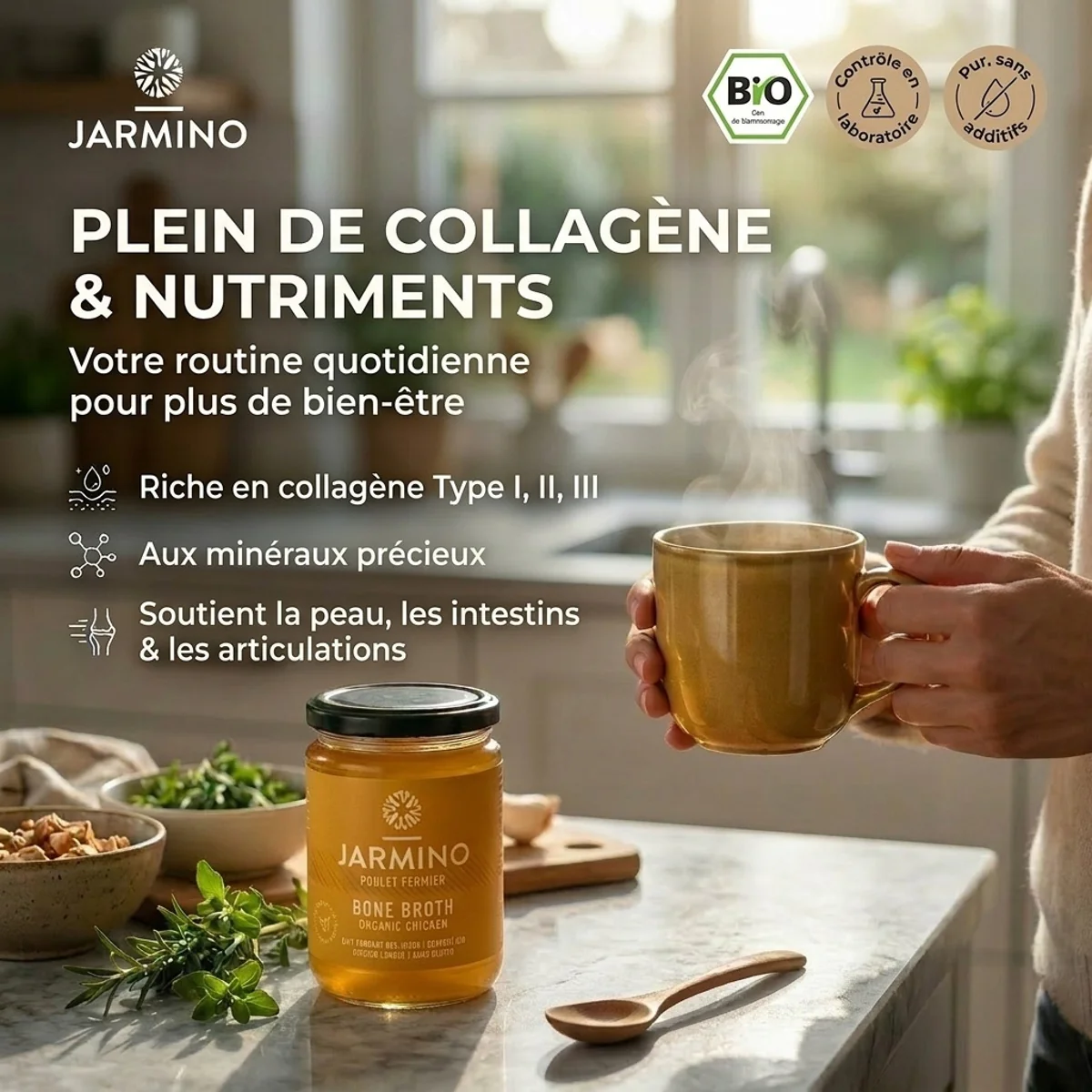 Bouillon d'os de poulet (6x 350ml) - Image 4