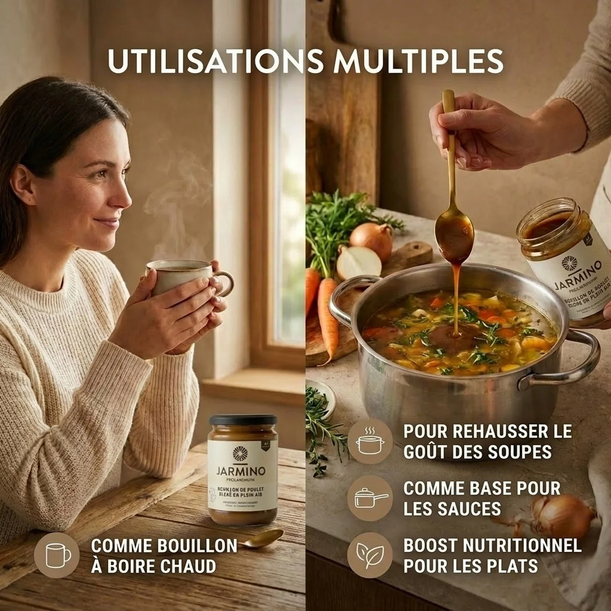 Concentré de bouillon d'os de poulet (200g) - Image 4